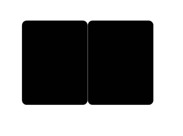 2 Tag Kaarten Mat Zwart 43x54 + 43x54 (100 stuks)