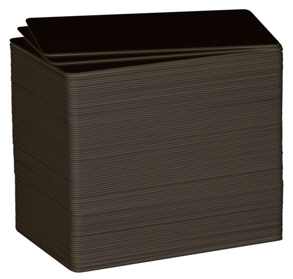 rPETG (recycled PETG) Mat Zwart - 500 kaarten - C3501 - Afbeelding 3