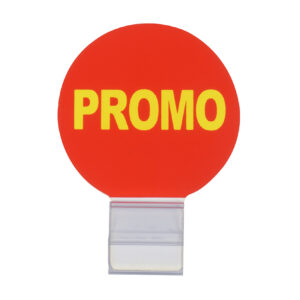 Set Promo Badges, Cristal clip voor bevestiging, 25 stuks